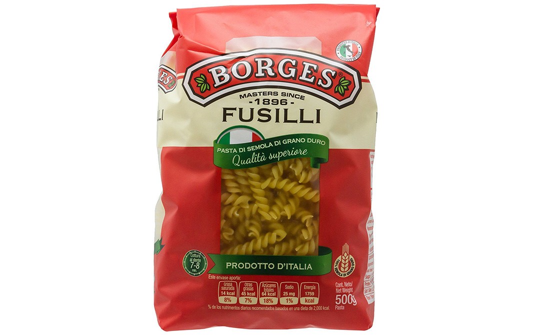 Borges Fusilli Durum Wheat Pasta    Pack  500 grams